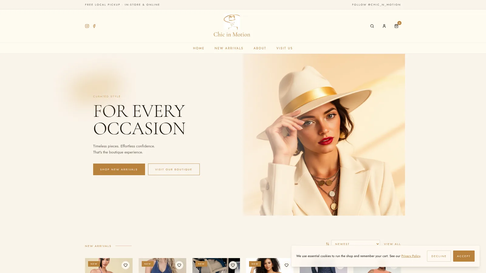 Chic in Motion — Ready AI Digital client